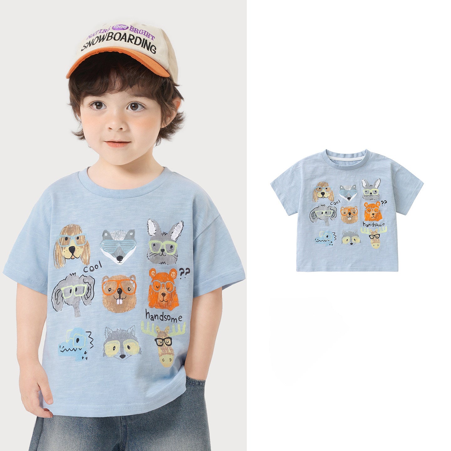 Boy's Pure Short Sleeve T-Shirt