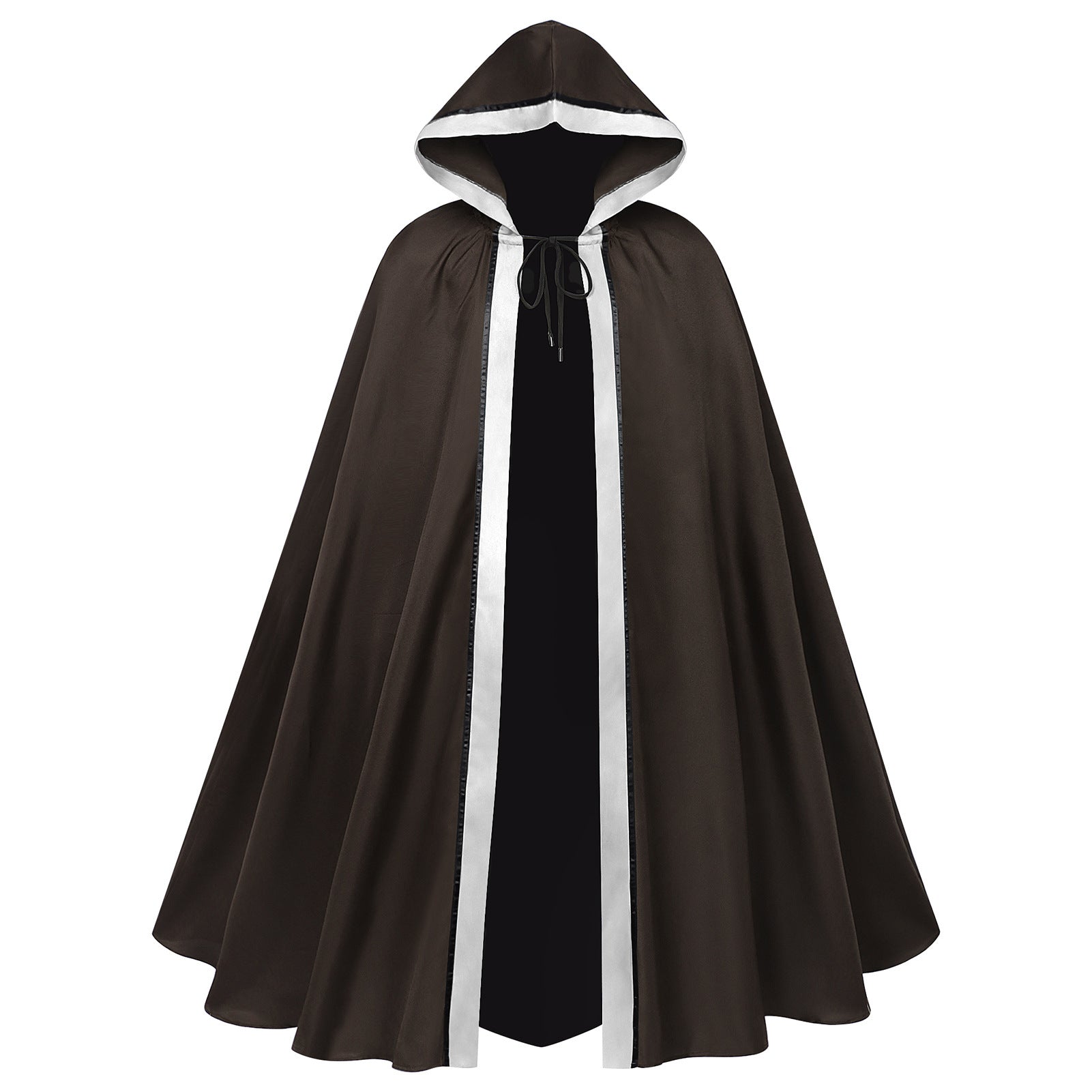 New Halloween Women's Death God Cosplay Costume Star Wars Men's Dark Black Hooded Tied Cape