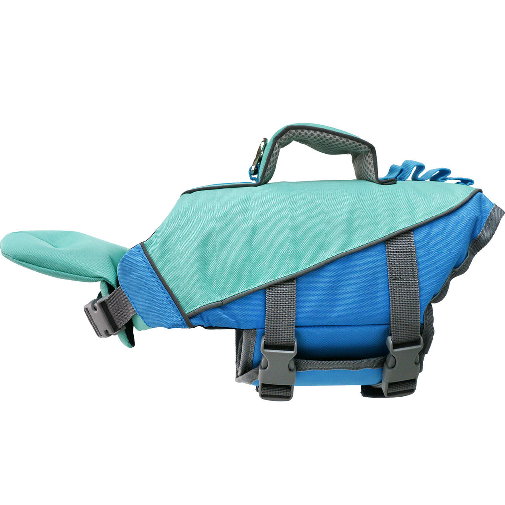 Reflective life jacket pet dog swimsuit