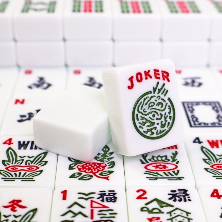 Mahjong Acrylic Pink American Mahjong Outdoor Travel Entertainment Mahjong Hands Playing Home Mahjong