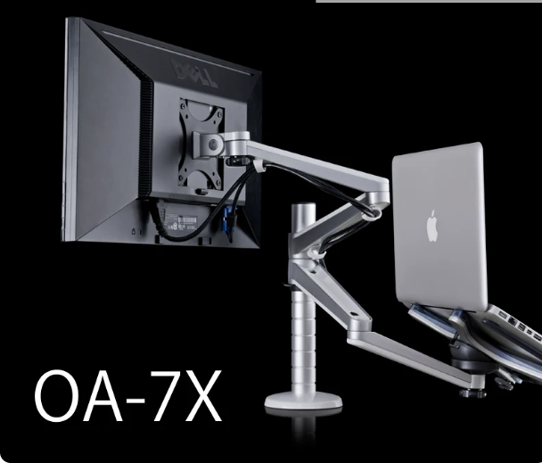 Monitor stand arm, laptop stand, double section arm, desktop computer display screen, aluminum alloy dual screen office
