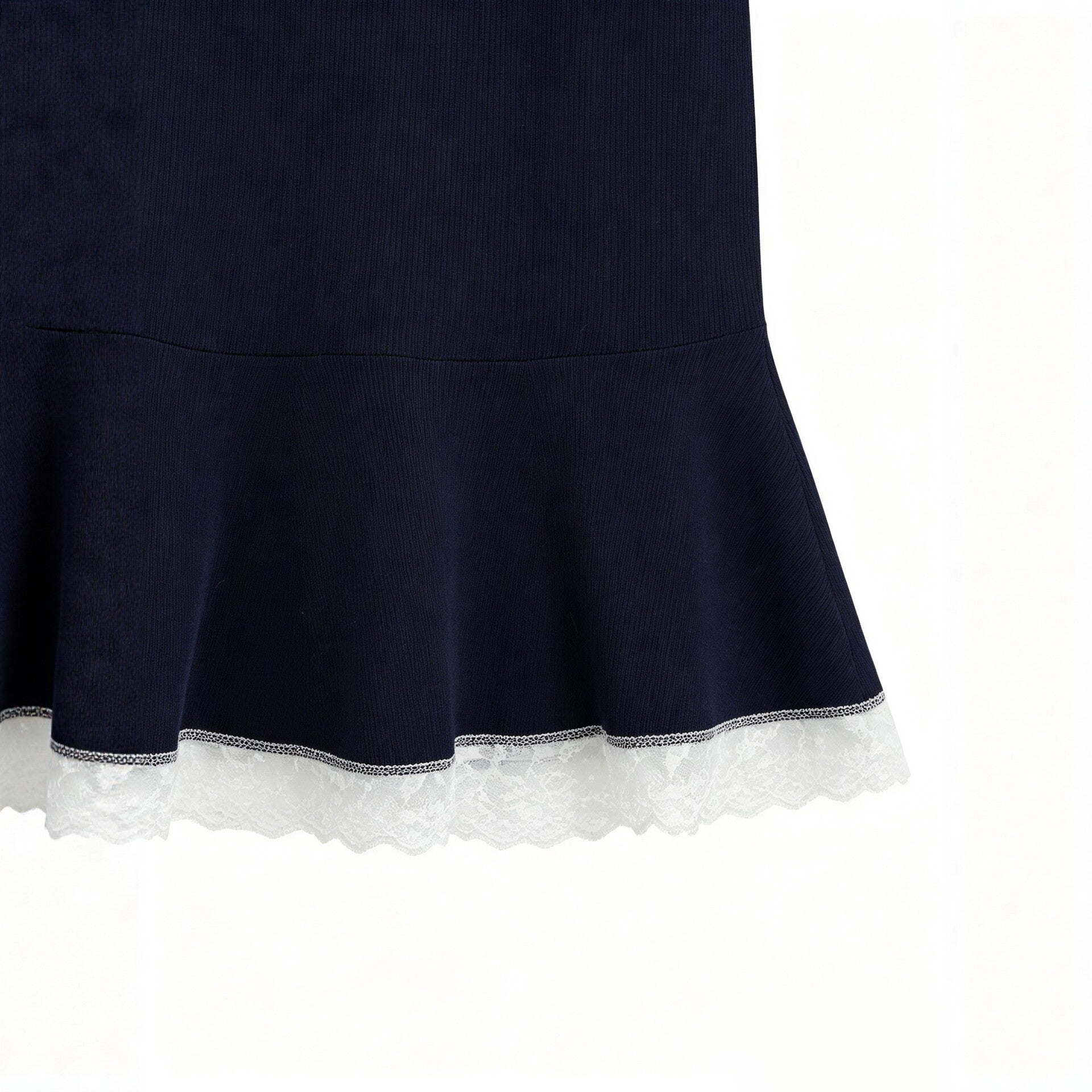 Sleeveless lace patchwork dress