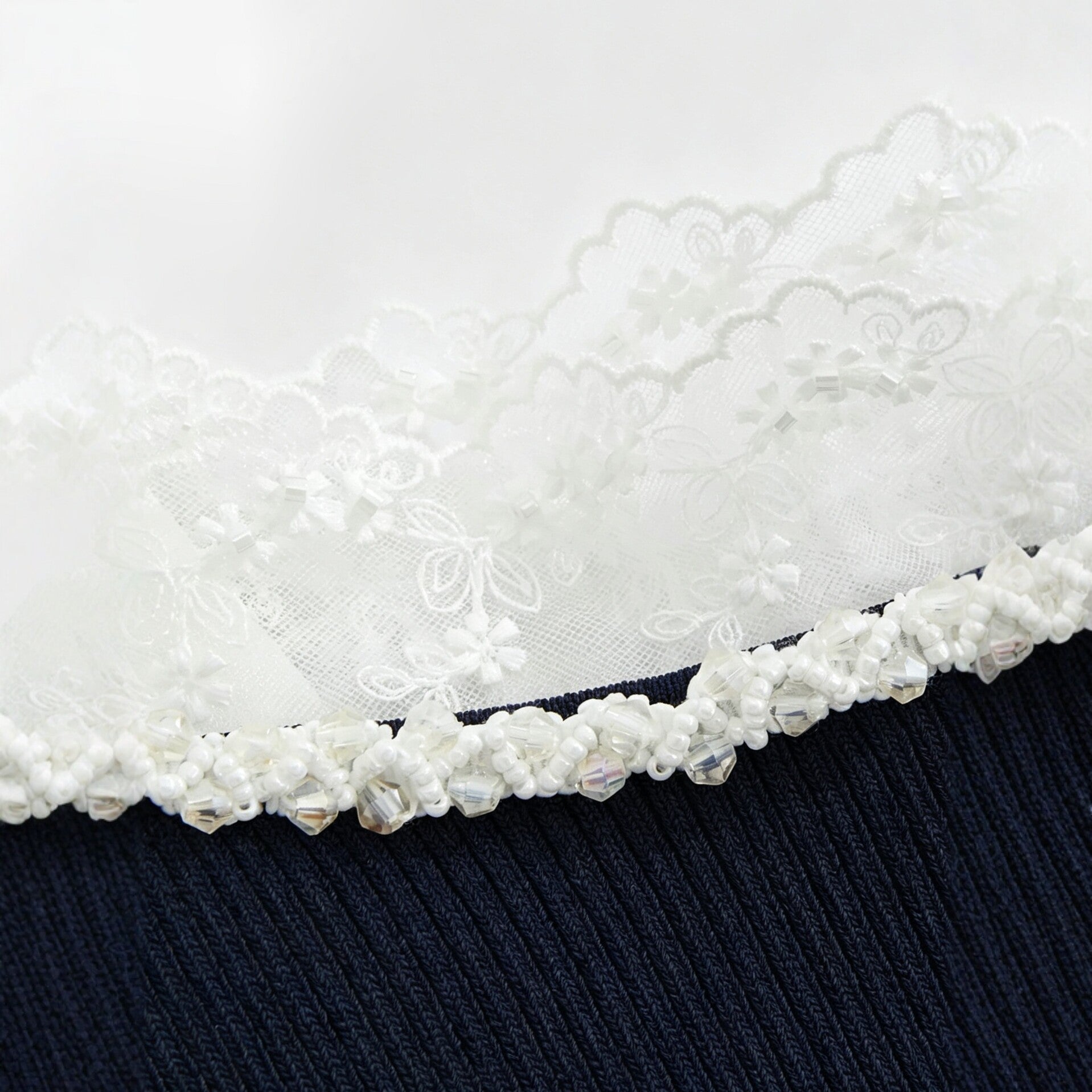 Sleeveless lace patchwork dress