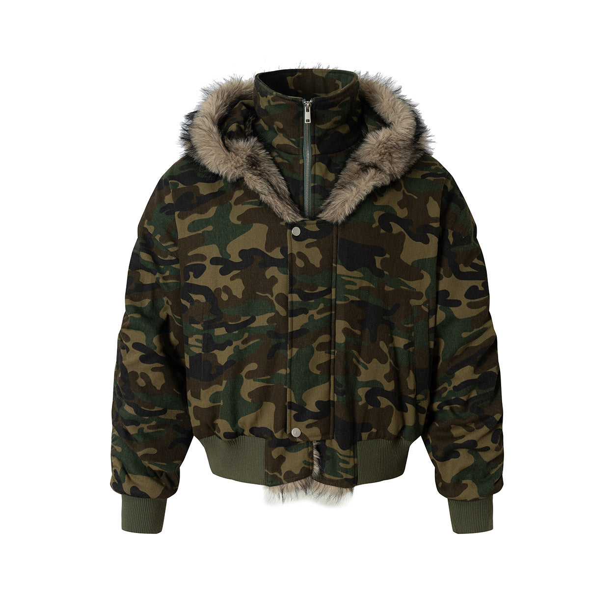 Two fake cotton jackets with cotton jackets