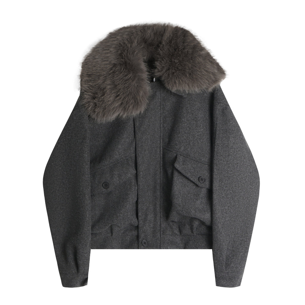 Loose casual warm winter jacket cotton jacket