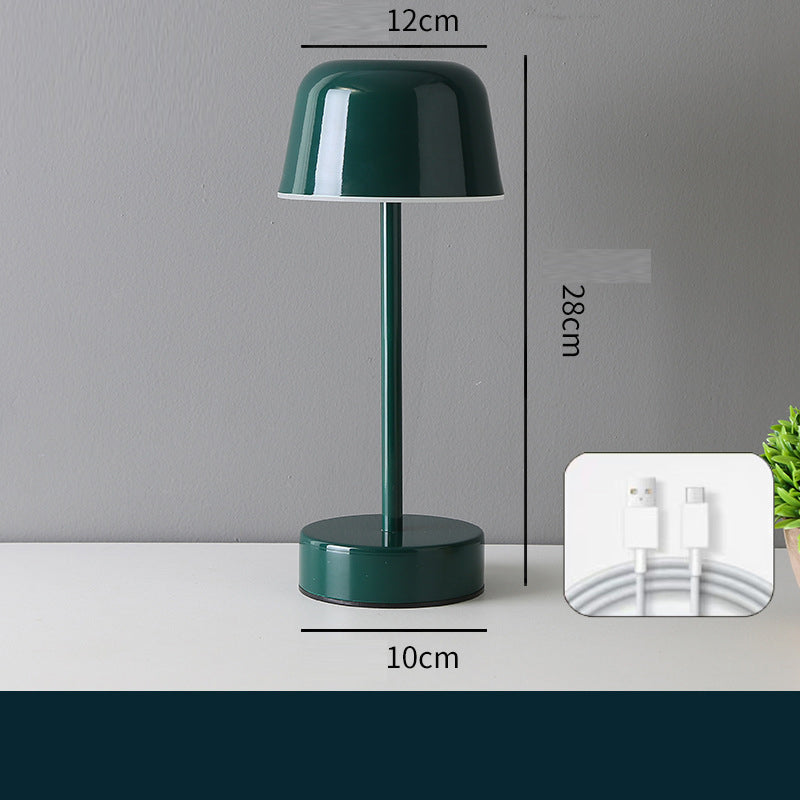 Metal Mini Night Light Touchable I-Beam Mushroom Bedroom Living Room Decor Jellyfish Ambience Lamp