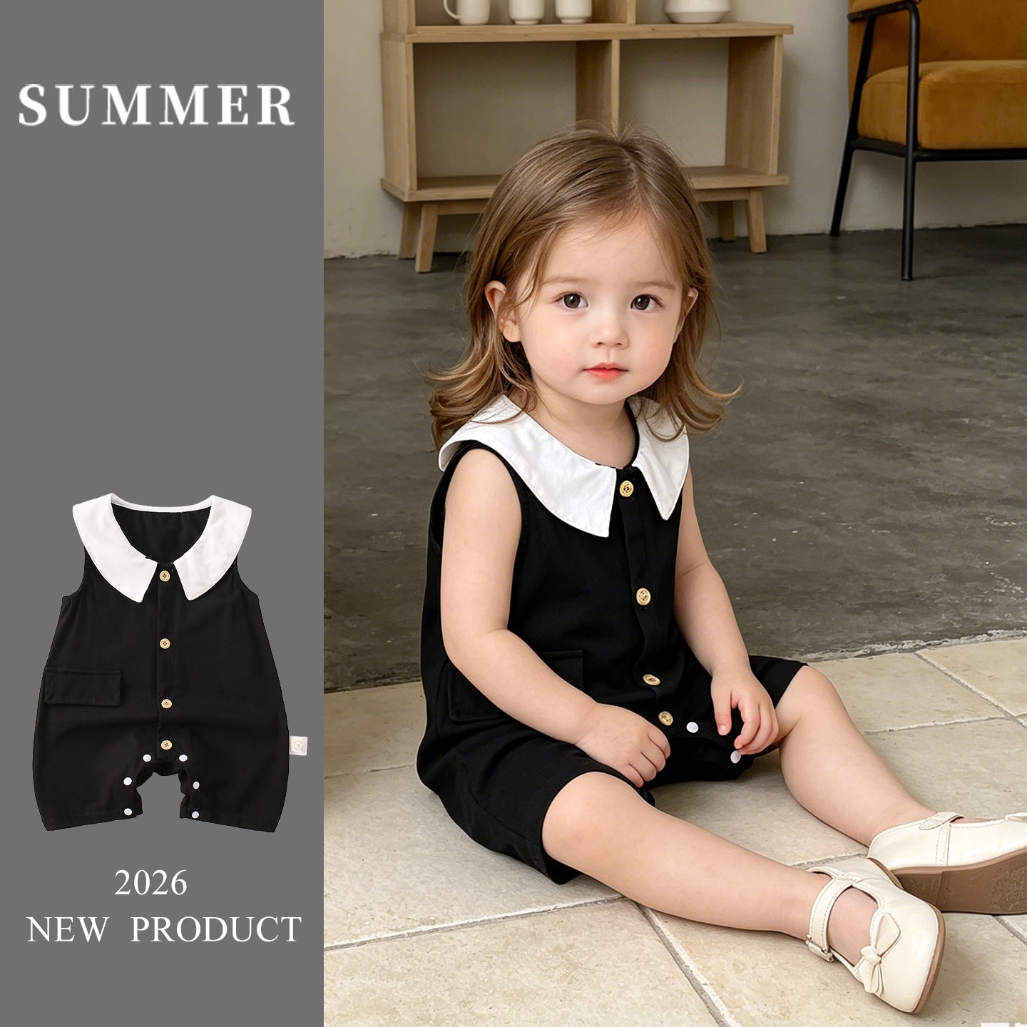 Clothing Baby Romper for Girls, Princess Style Onesie