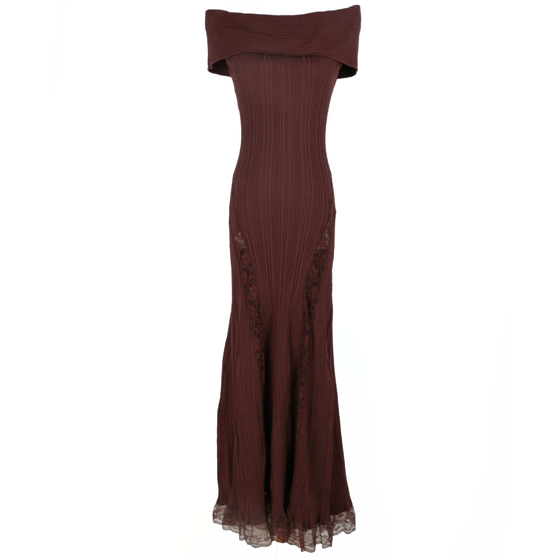 One collar long skirt