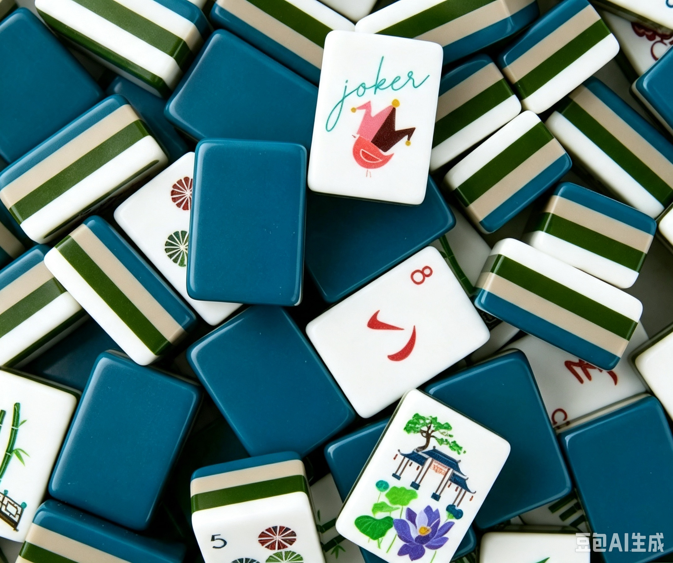 Mahjong Acrylic Pink American Mahjong Outdoor Travel Entertainment Mahjong Hands Playing Home Mahjong