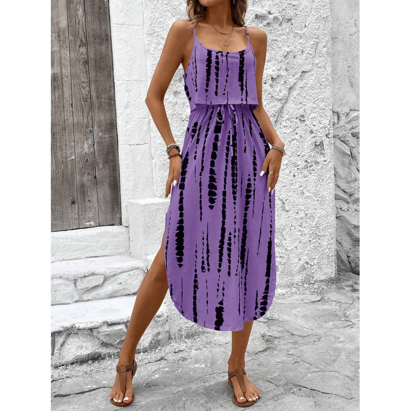 Printed camisole dress