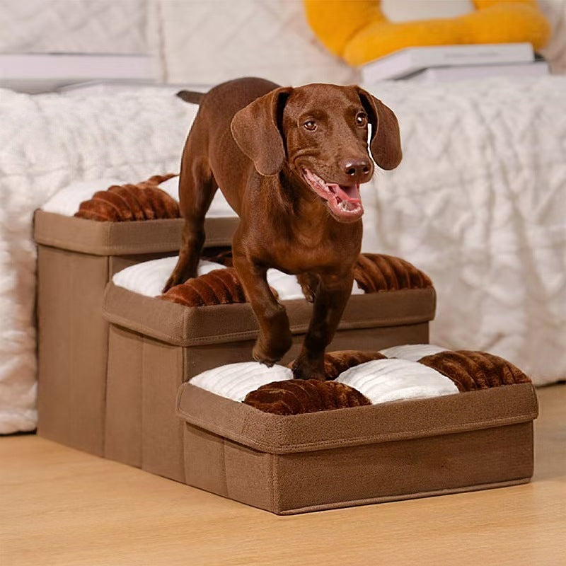 Pet climbing ladder folding storage dog staircase