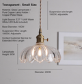 Vintage Glass Flower Minimalist Pendant Light