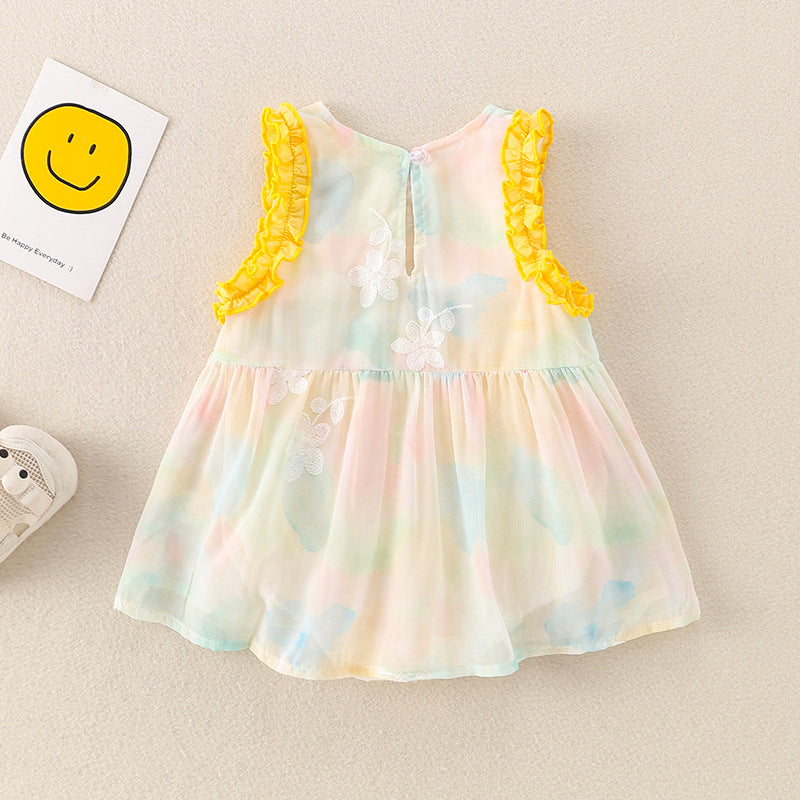 Baby Onesie for Girls, Princess Style, Sleeveless Romper