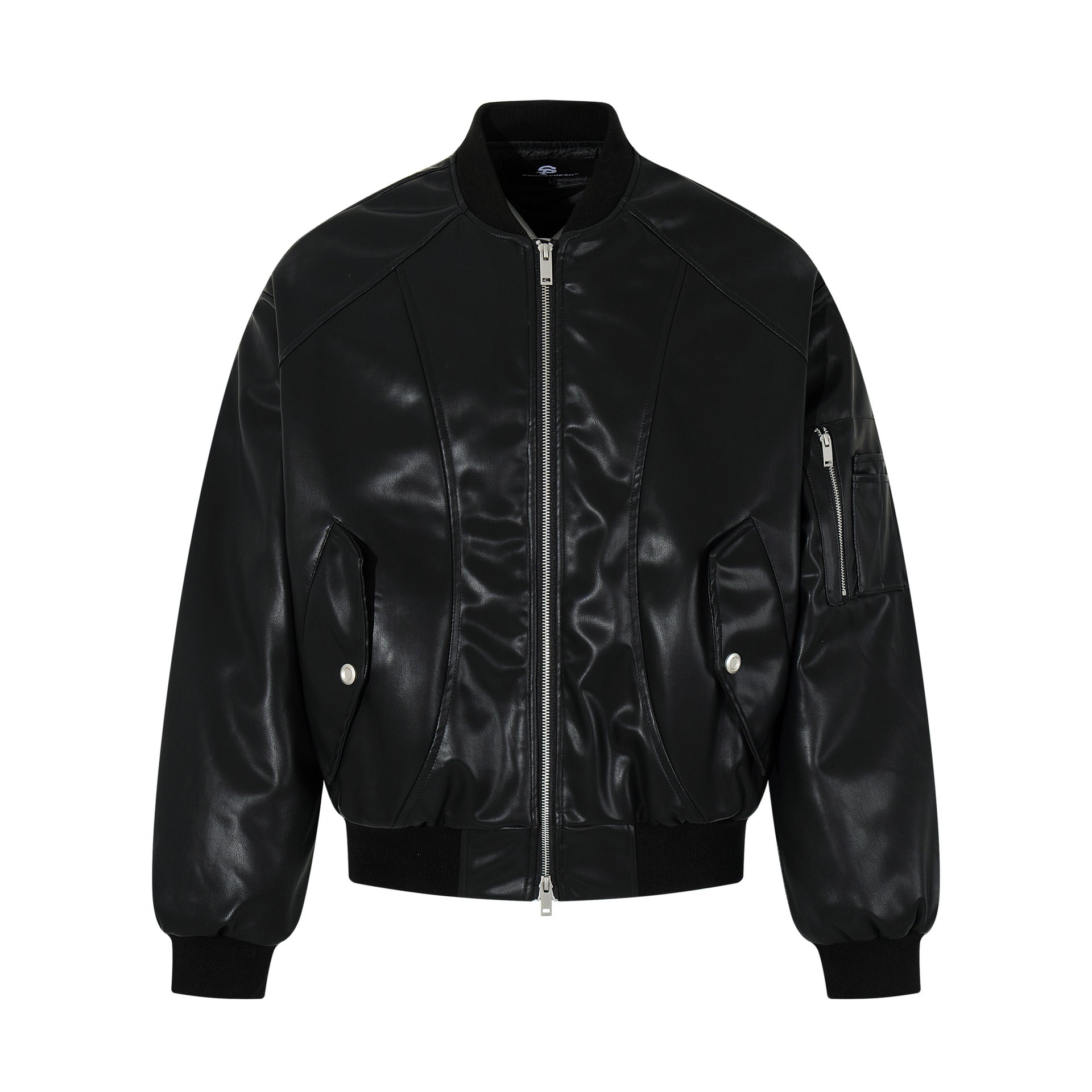 Leather jacket autumn and winter cotton jacket