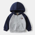 Cartoon hooded zipper sweater