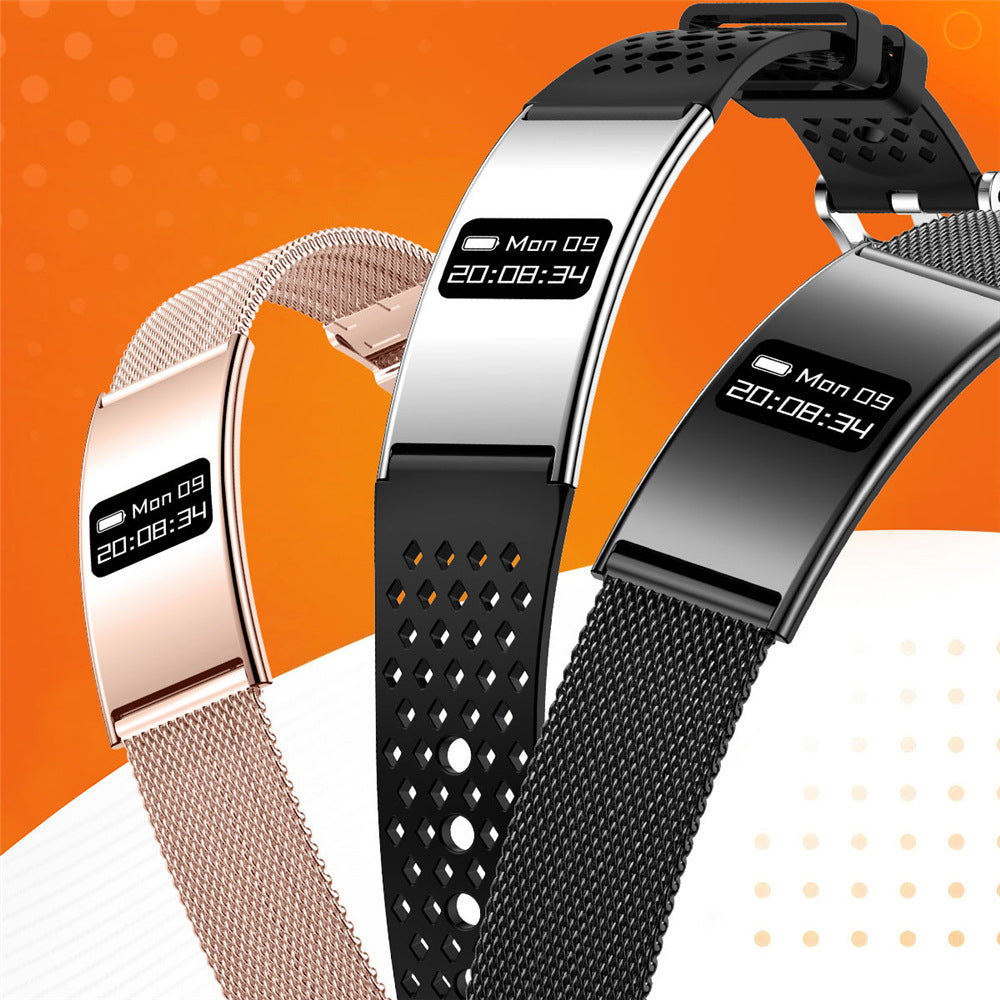 B8 Smart Bracelet, Ultra-Thin Sports Band with Heart Rate, Blood Oxygen, Sleep & Female Menstrual Cycle Health Monitoring