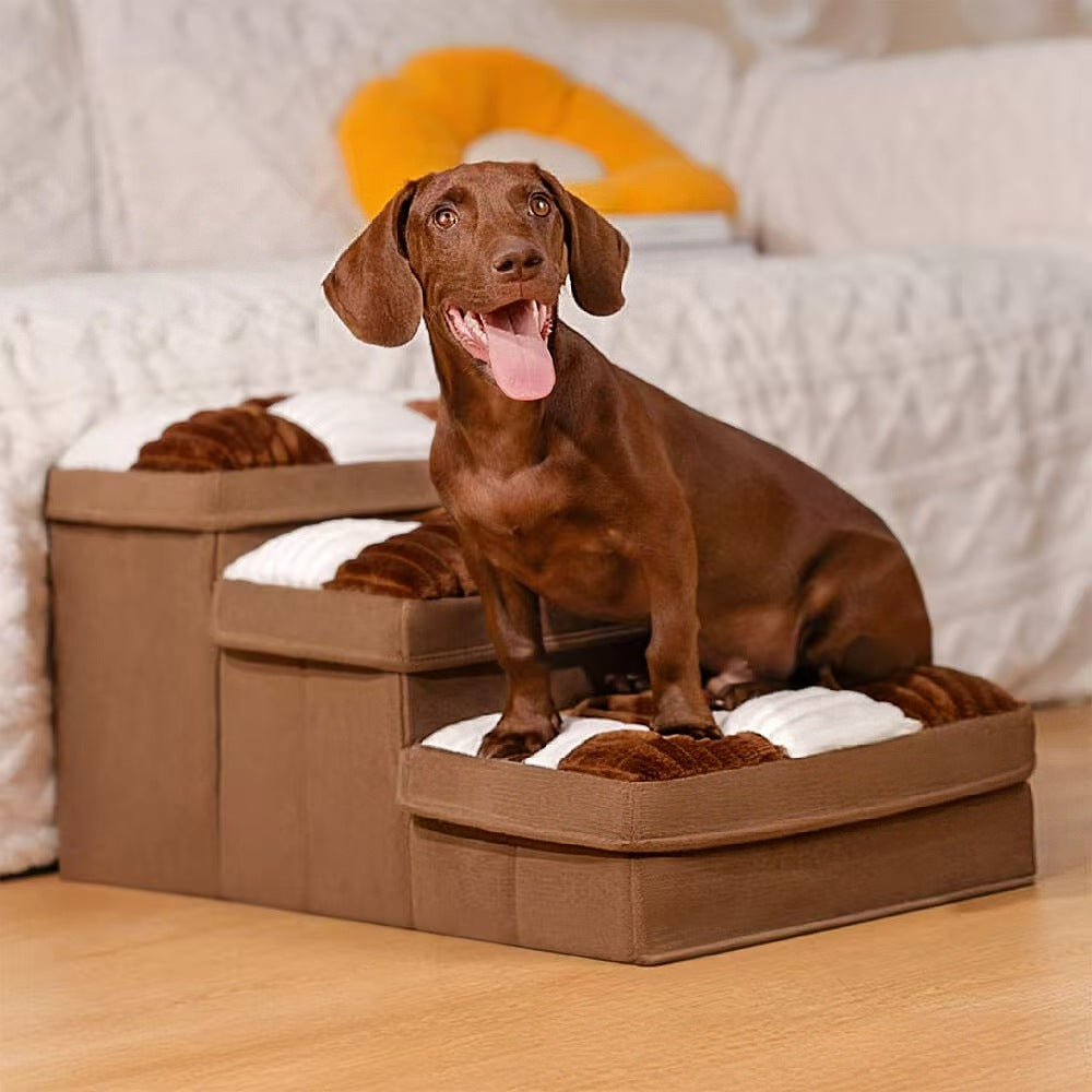Pet climbing ladder folding storage dog staircase
