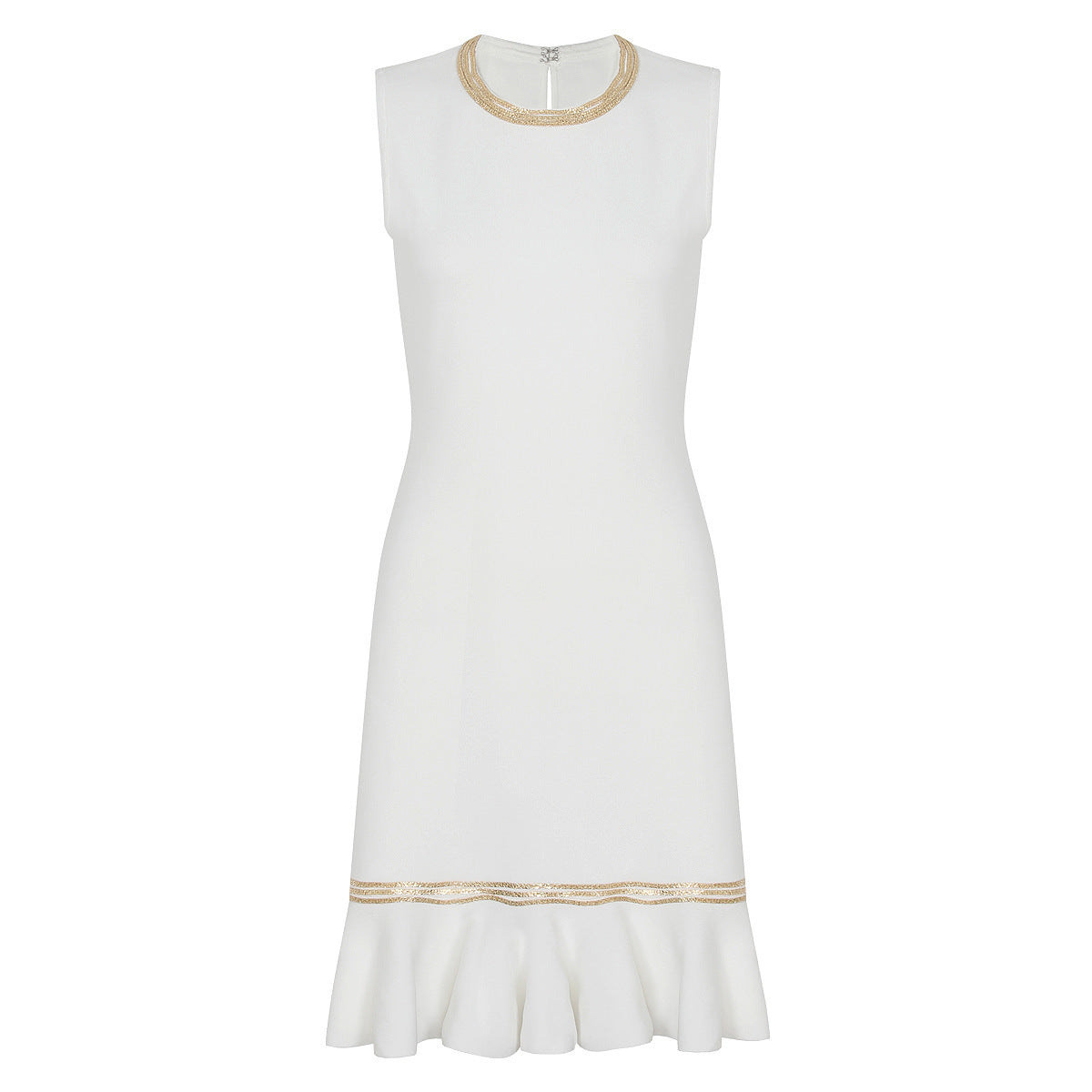 Sleeveless waist cinching dress