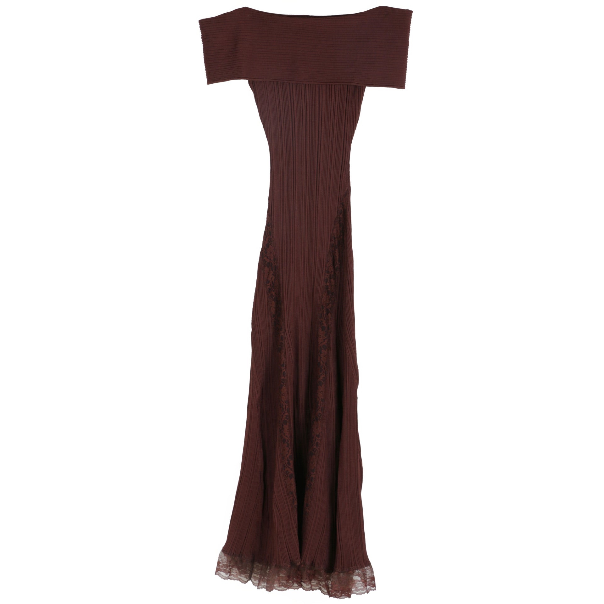 One collar long skirt