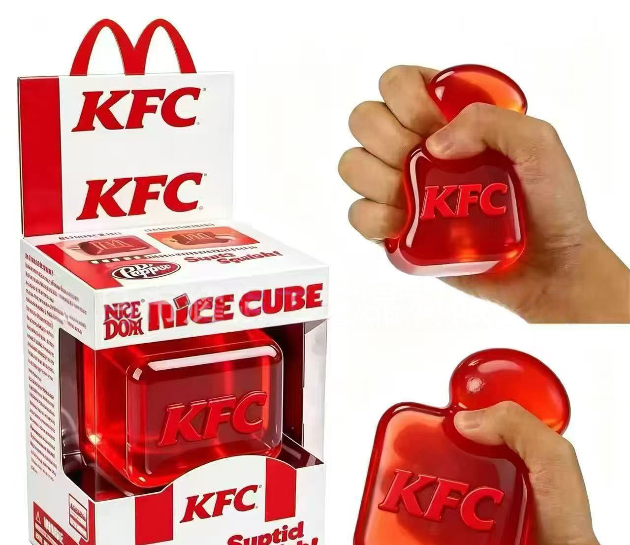 Pinch ice cubes to relieve stress, toy pressure ball
