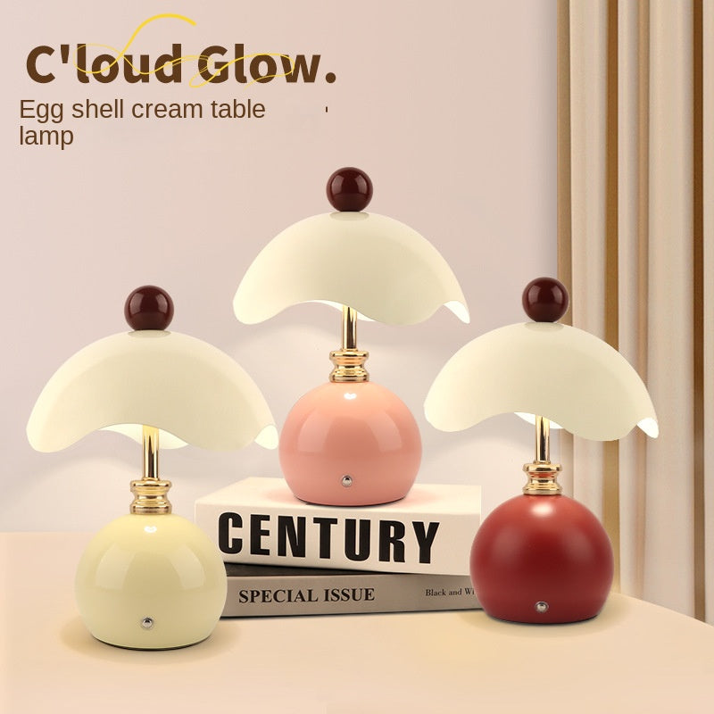 Shell-shaped Table Lamp for Bedroom, Luxury Minimalist Bedside Light, Wedding Gift, Night Light