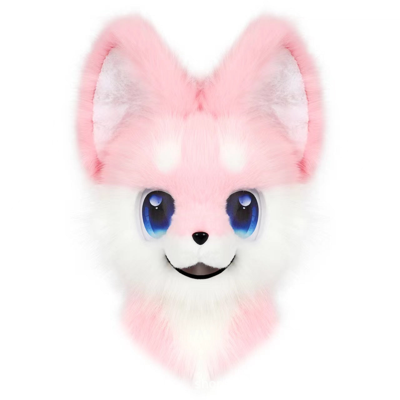 Original New Fursuit Samoyed Canine Head Single-Head Finished Product for Comic Convention Cosplay