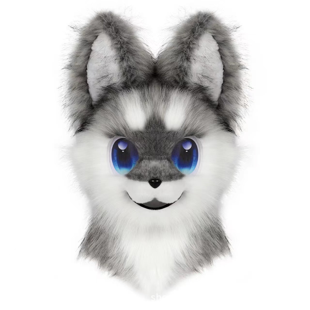 Original New Fursuit Samoyed Canine Head Single-Head Finished Product for Comic Convention Cosplay
