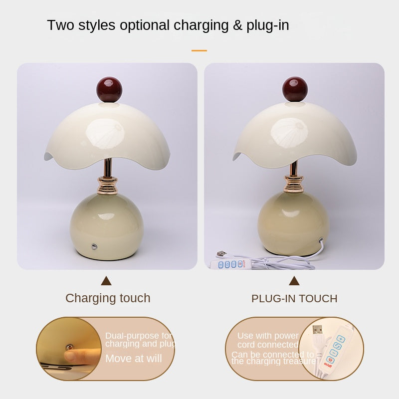 Shell-shaped Table Lamp for Bedroom, Luxury Minimalist Bedside Light, Wedding Gift, Night Light