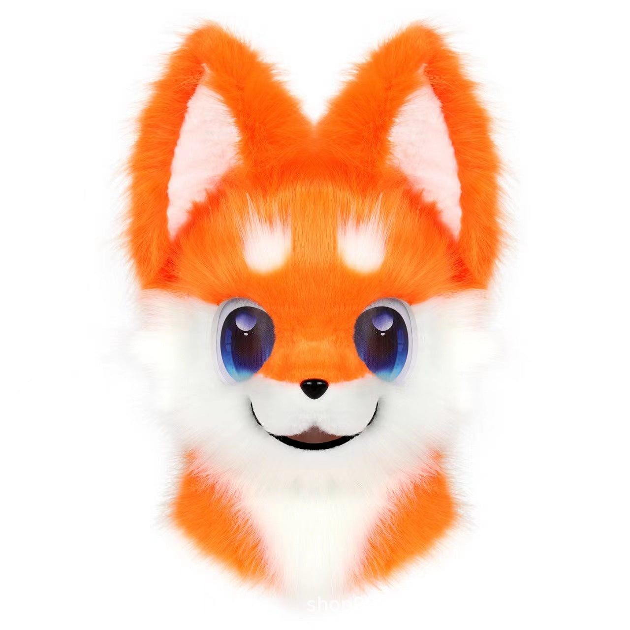 Original New Fursuit Samoyed Canine Head Single-Head Finished Product for Comic Convention Cosplay