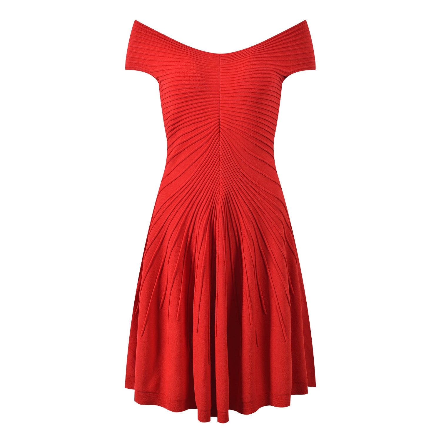 Sleeveless V-neck A-line dress