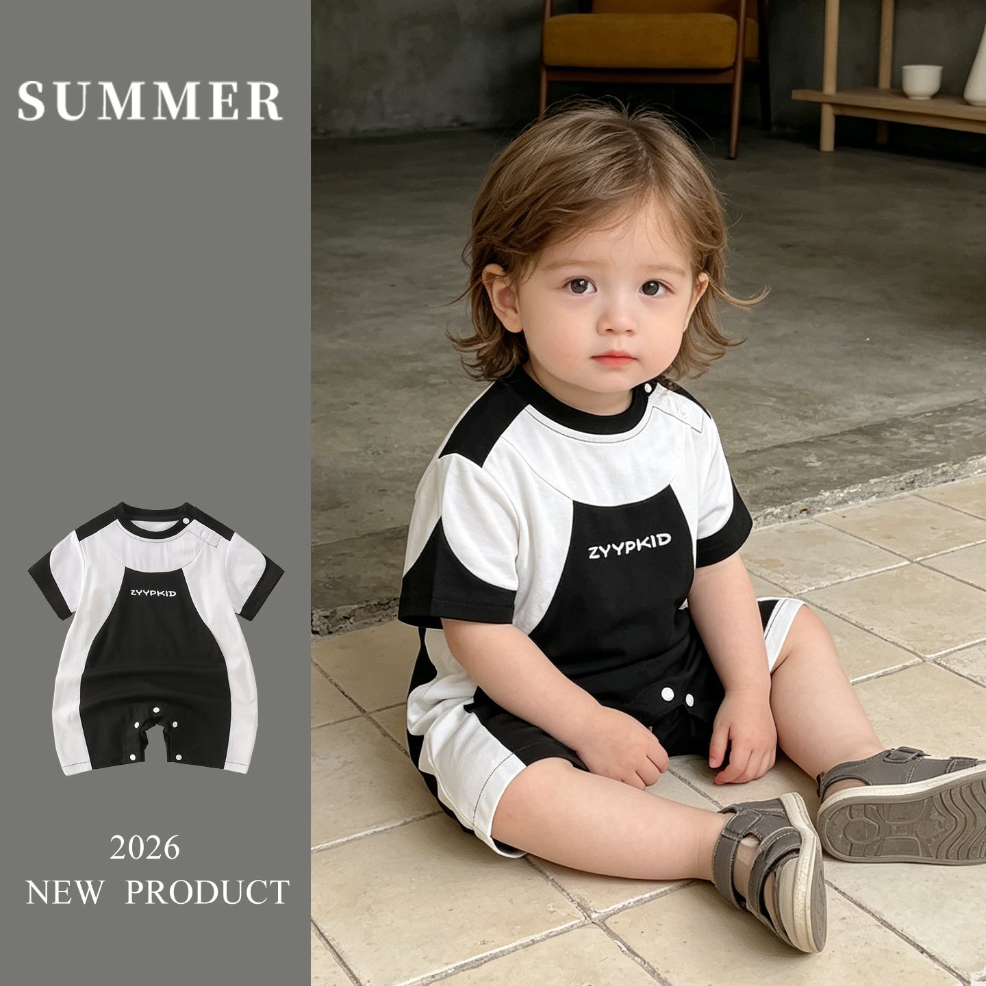 Lightweight Baby Romper Short Sleeve Crawler Suit