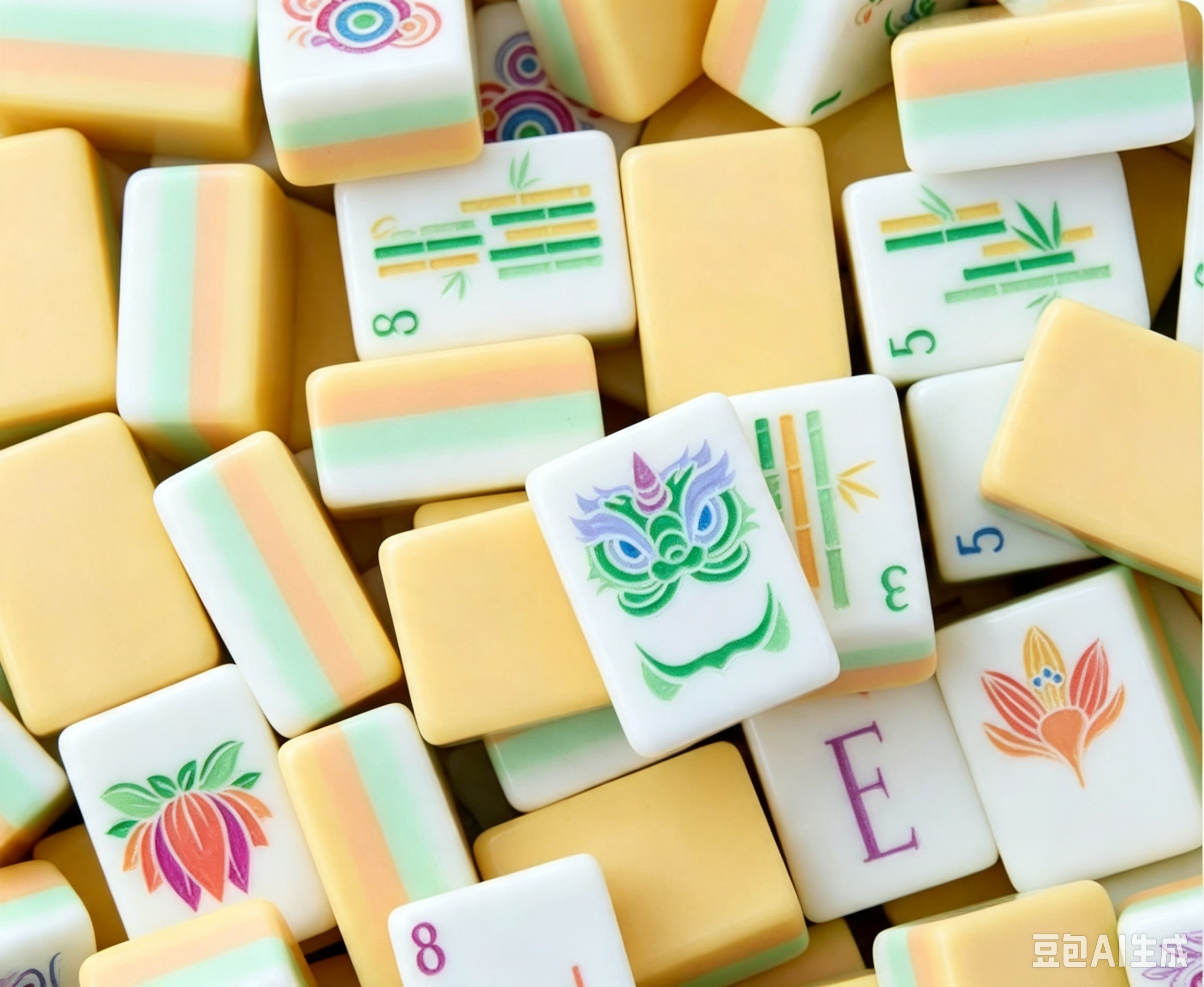 Mahjong Acrylic Pink American Mahjong Outdoor Travel Entertainment Mahjong Hands Playing Home Mahjong