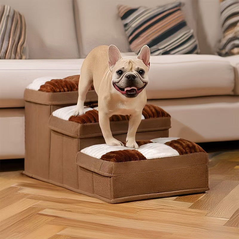 Pet climbing ladder folding storage dog staircase