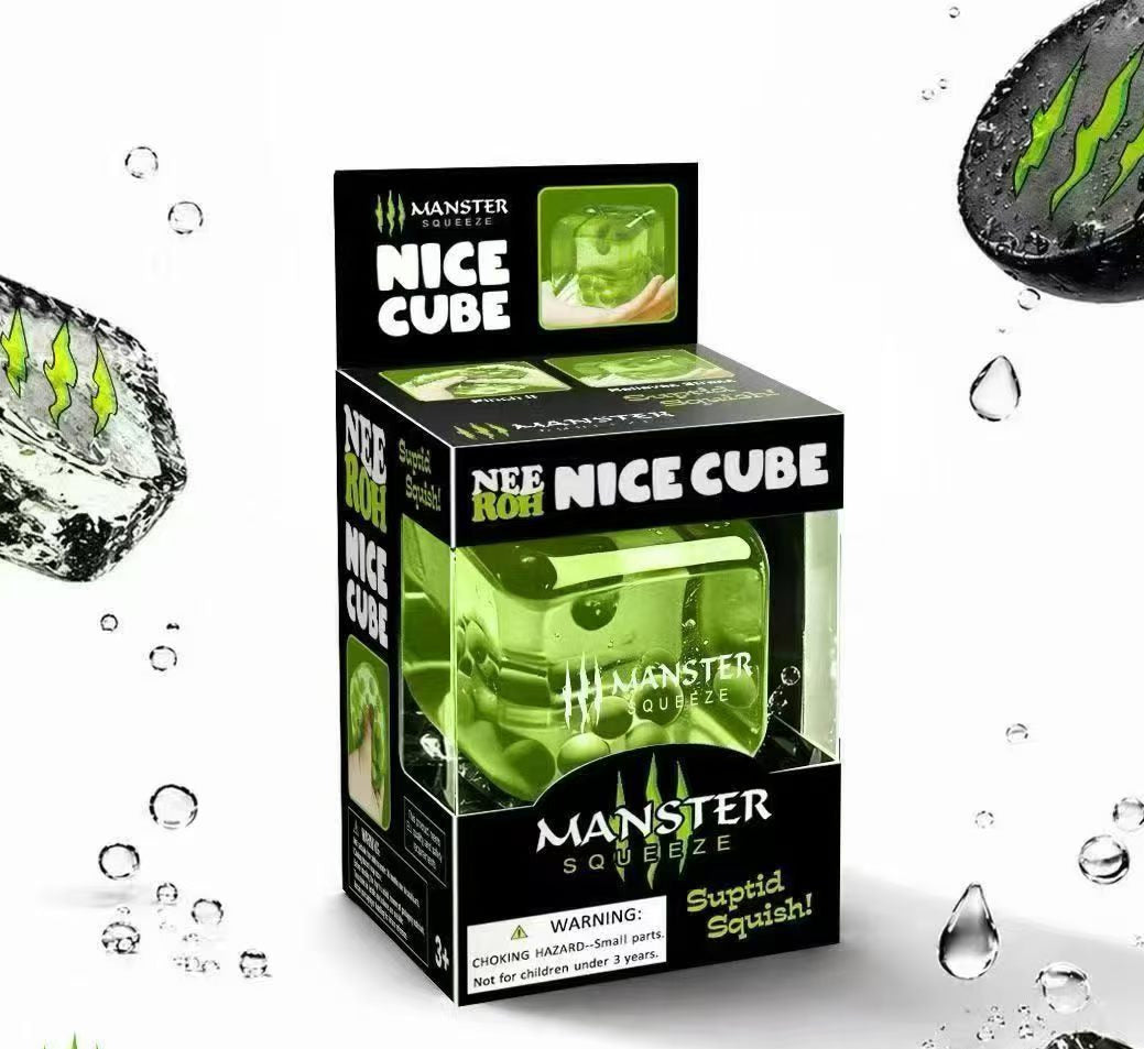 Pinch ice cubes to relieve stress, toy pressure ball