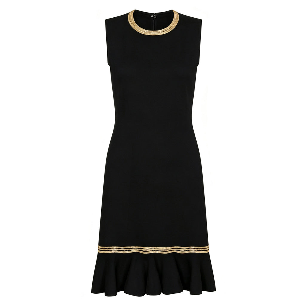 Sleeveless waist cinching dress