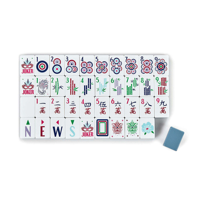 Mahjong Acrylic Pink American Mahjong Outdoor Travel Entertainment Mahjong Hands Playing Home Mahjong