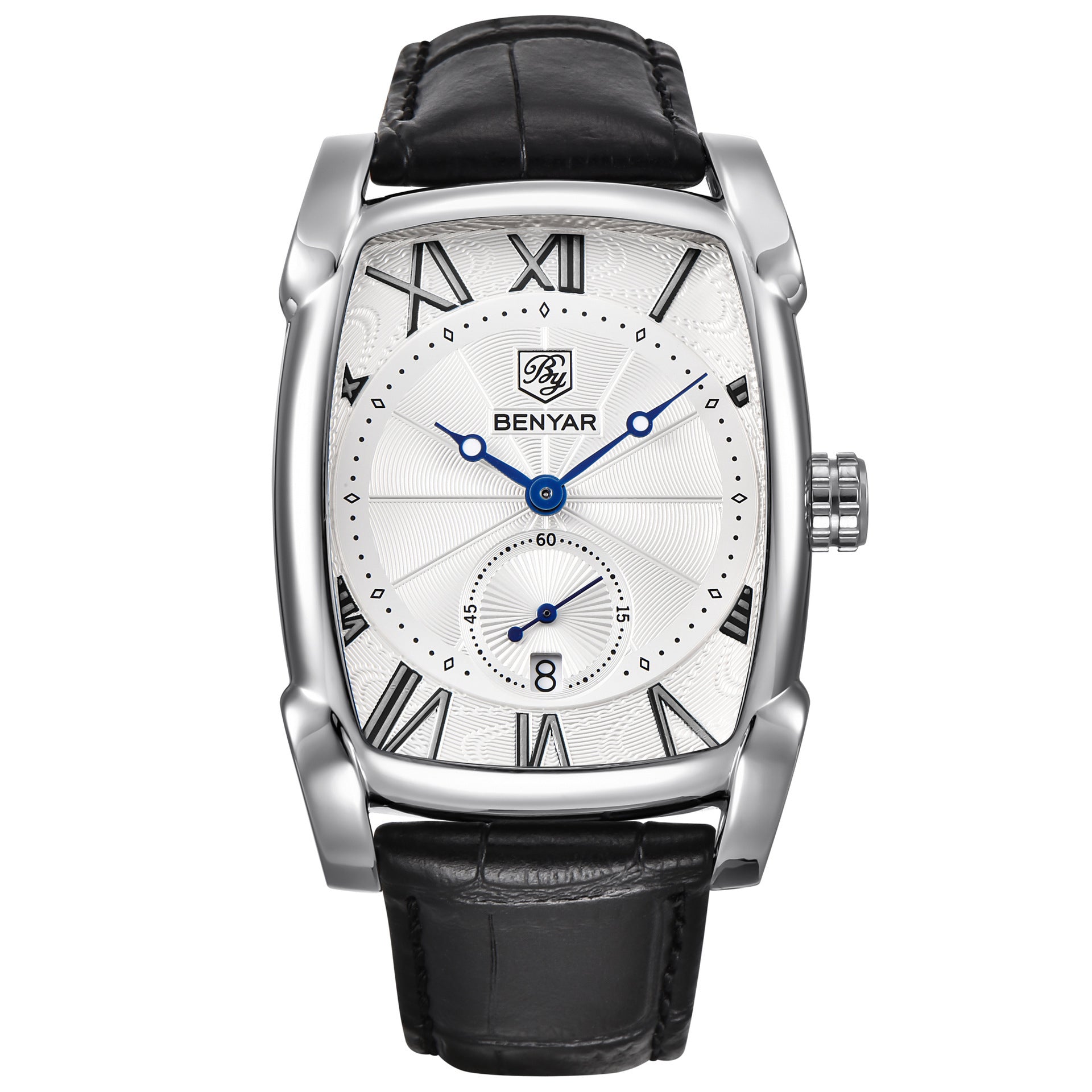 Leisure waterproof genuine leather watch