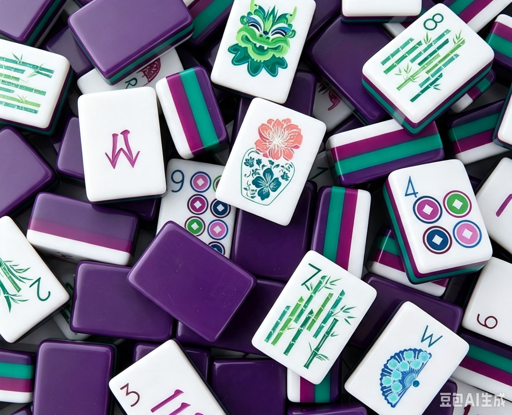 Mahjong Acrylic Pink American Mahjong Outdoor Travel Entertainment Mahjong Hands Playing Home Mahjong
