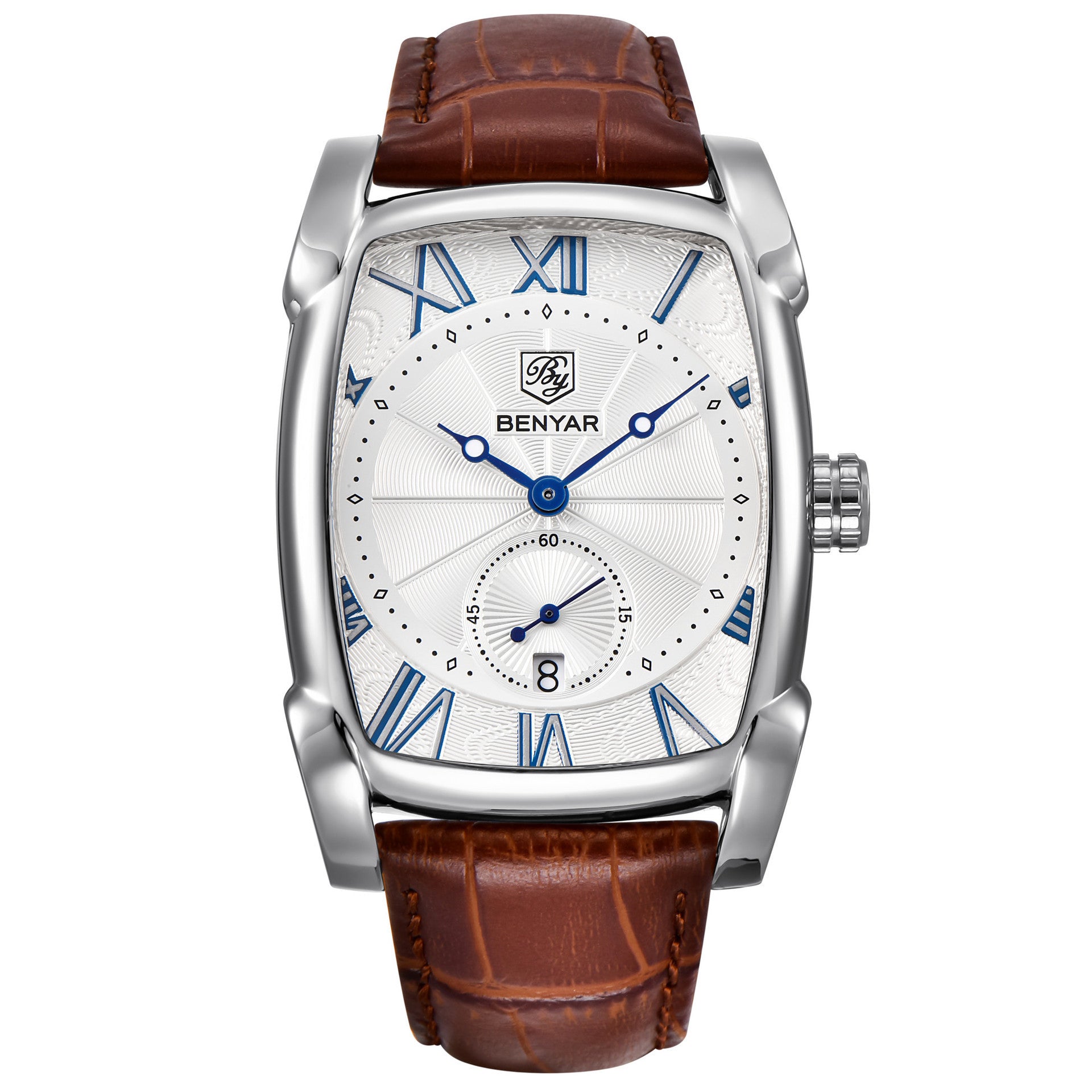 Leisure waterproof genuine leather watch