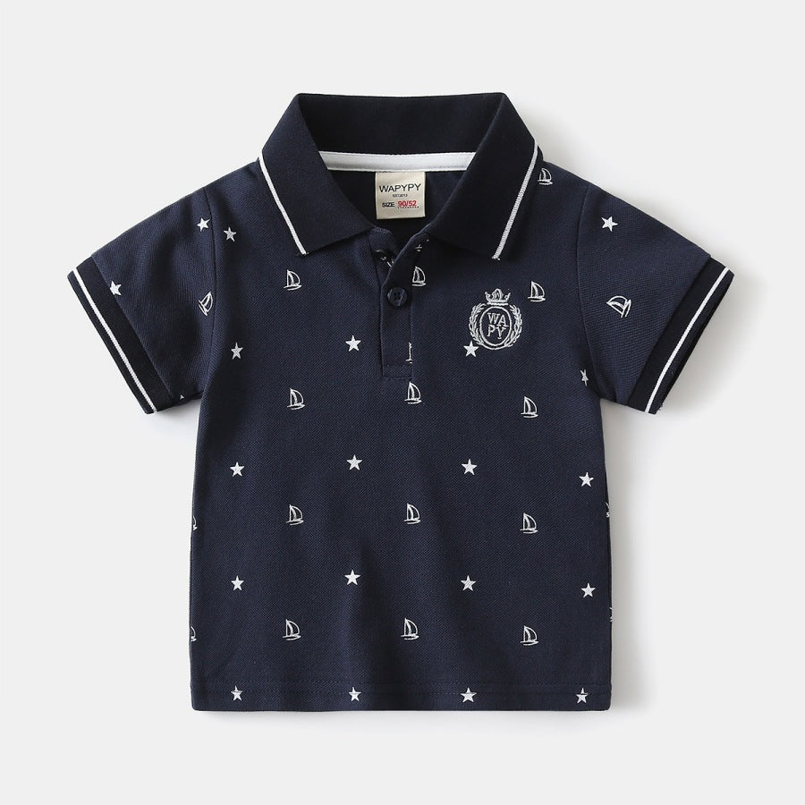 Boys' short sleeved T-shirt for children