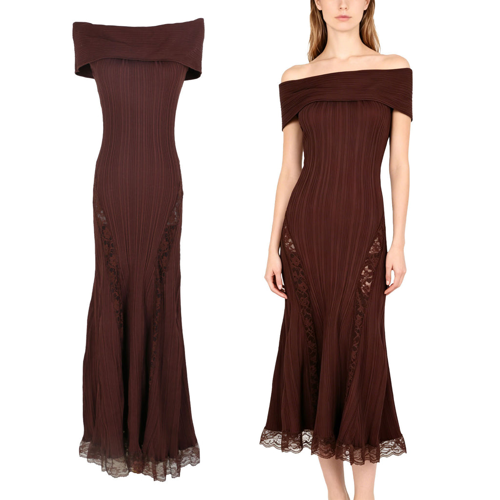 One collar long skirt