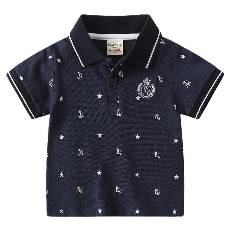 Boys' short sleeved T-shirt for children