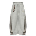 Women's Side Stripe Long Pants Solid Color Tracksuit Youth