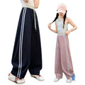 Girls' Casual Tracksuit Pants Loose Straight Leg Wide-Leg Pants